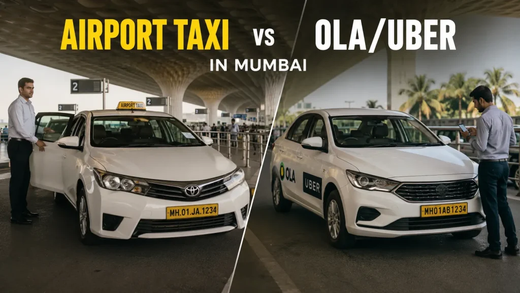 Airport Taxi vs Ola/Uber in Mumbai