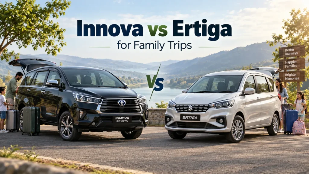 Innova vs Ertiga for Family Trips