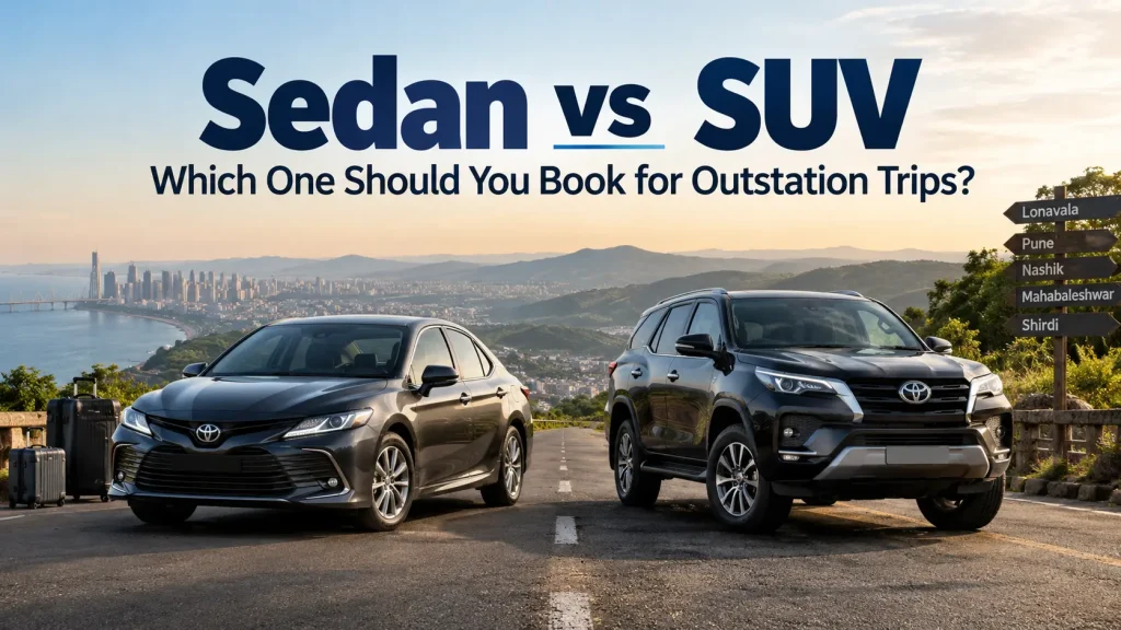 Sedan vs SUV Which One Should You Book for Mumbai Outstation Trips